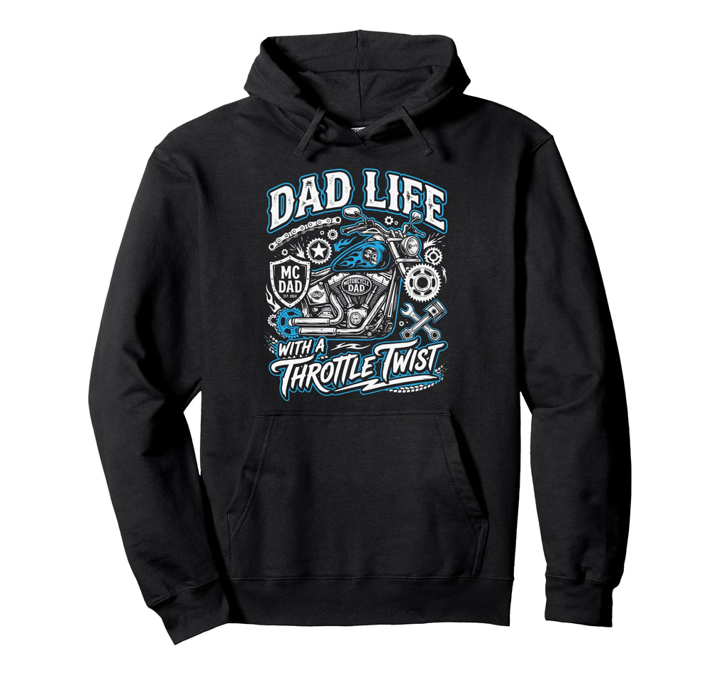 Motorcycle Dad Motorcyle Rider Daddy Hoodie - Novelty Apparel Unisex - T-Shirt, Sweatshirt, Hoodie