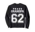 Number 62 Custom Proud Soccer Futbol Sweatshirt - Graphic Print Unisex - T-Shirt, Sweatshirt, Hoodie