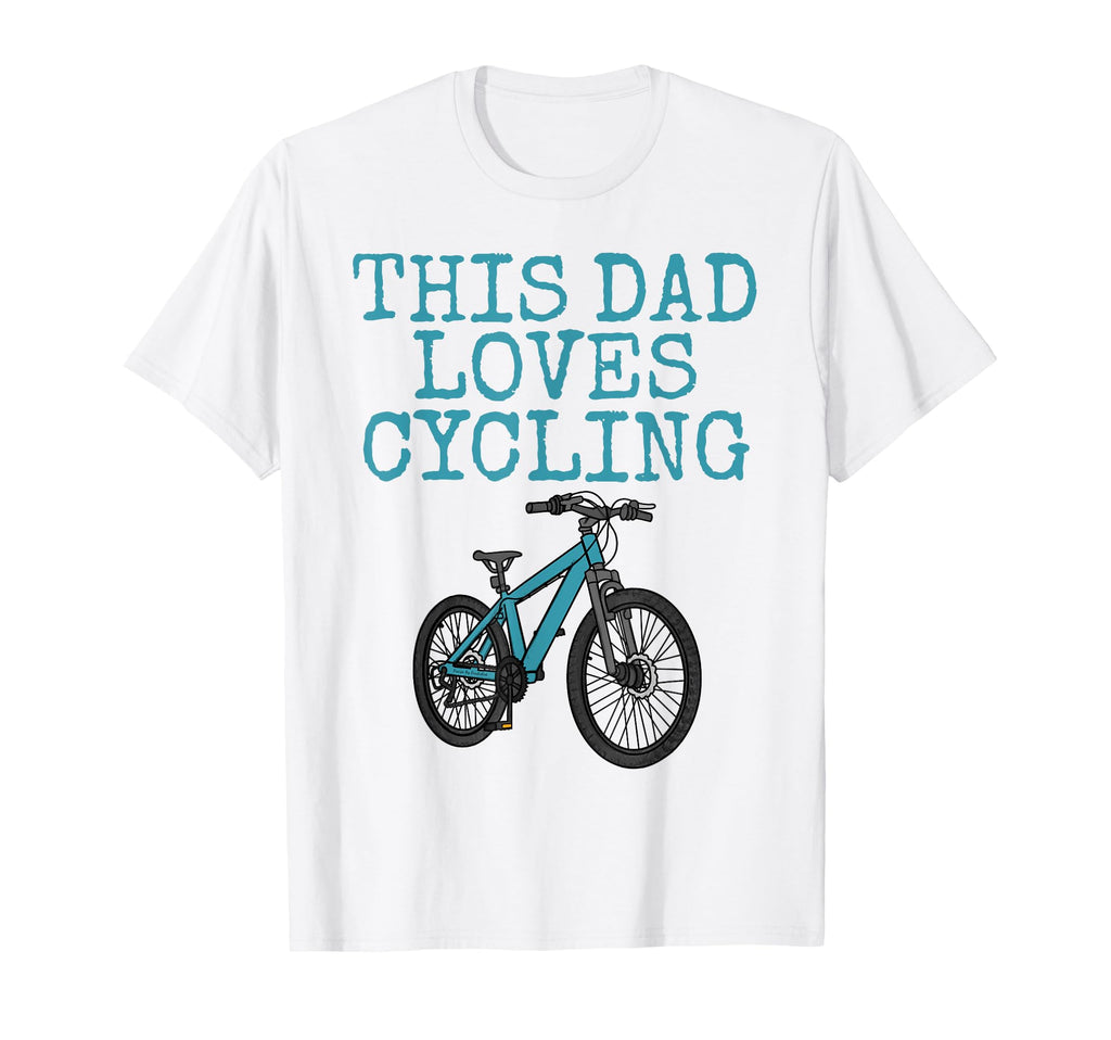 This Dad Loves Cycling Fathers Day T-Shirt - Aesthetic Graphic for Adults - T-Shirt, Sweatshirt, Hoodie