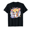 Giraffe Soccer Player Kicking Soccer T-Shirt - Unique Graphic for Adults - T-Shirt, Sweatshirt, Hoodie