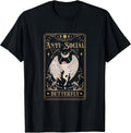 Mothman Tarot Card Antisocial Butterfly Cryptid Red - Adult & Kids T-Shirts, Sweatshirts & Hoodies apparel design preview 1