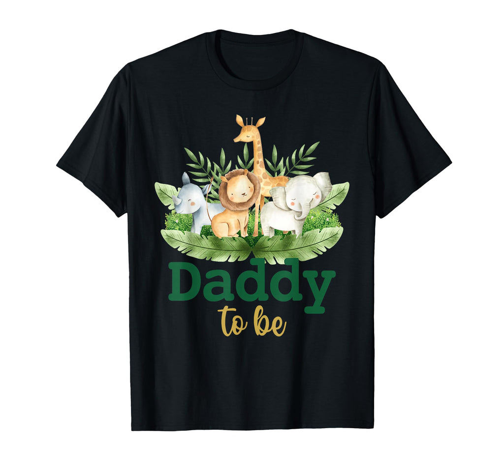 Soon To Be Daddy Jungle Animals Safari T-Shirt - Unique Graphic Unisex - T-Shirt, Sweatshirt, Hoodie