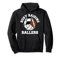 Busy Raising Ballers Funny Volleyball Hoodie - Unique Graphic Unisex - T-Shirt, Sweatshirt, Hoodie