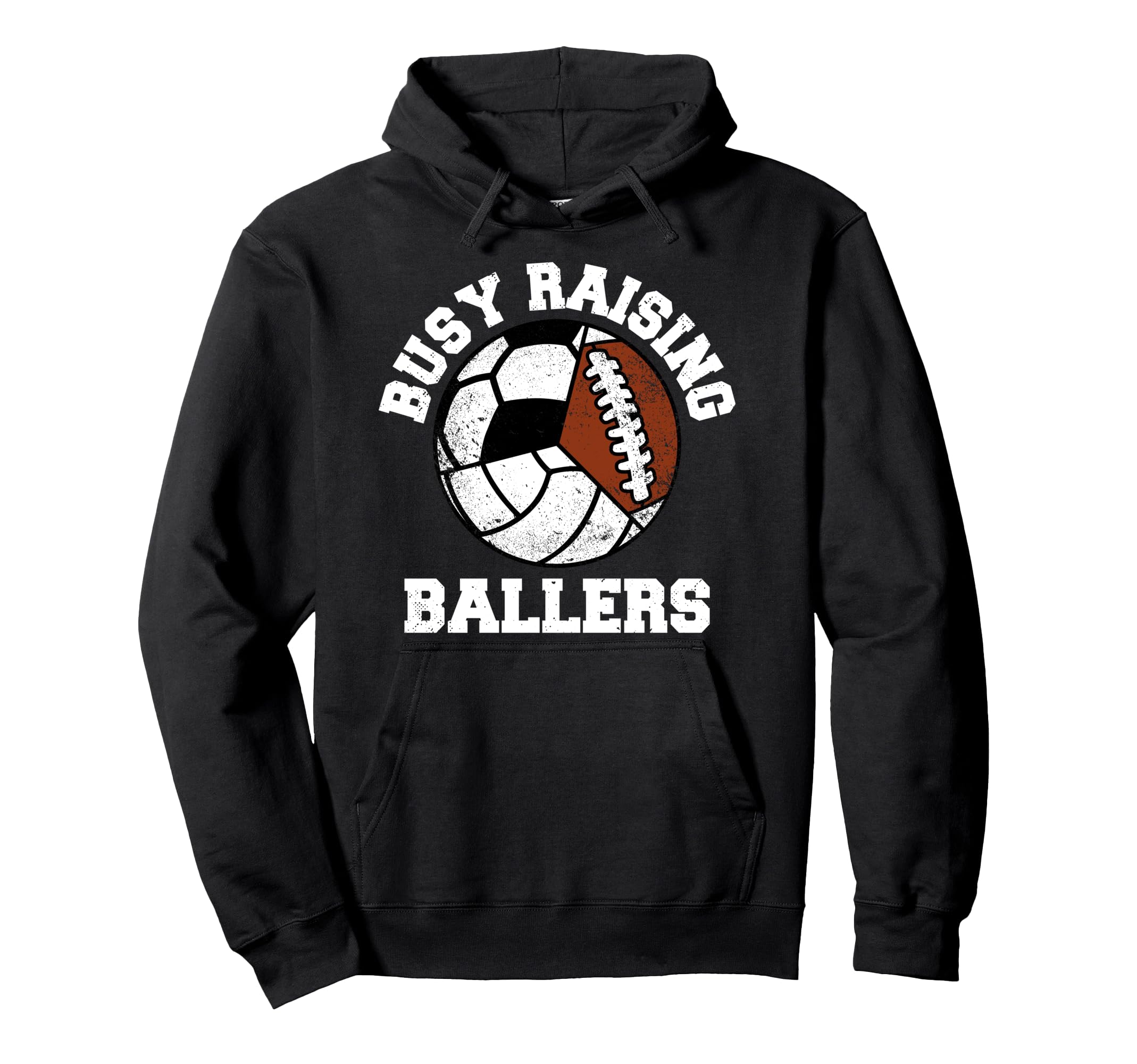 Busy Raising Ballers Funny Volleyball Hoodie - Unique Graphic Unisex - T-Shirt, Sweatshirt, Hoodie