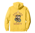 Rad Dad Society Dad Club Dad Life Back Hoodie - Unique Graphic Unisex - T-Shirt, Sweatshirt, Hoodie
