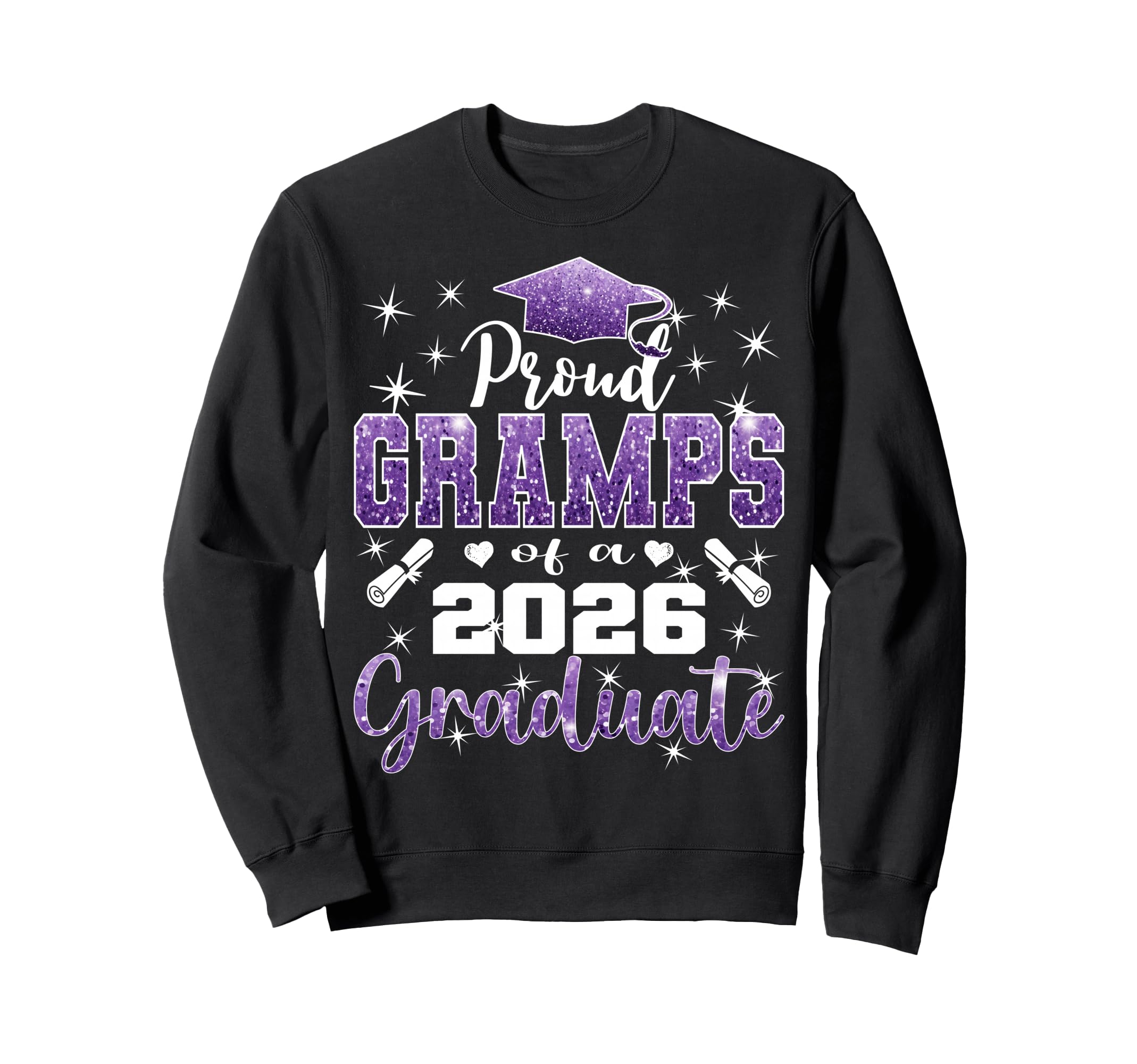 Super Proud Gramps 2026 Graduate Sweatshirt - Custom Art Print Men Women - T-Shirt, Sweatshirt, Hoodie
