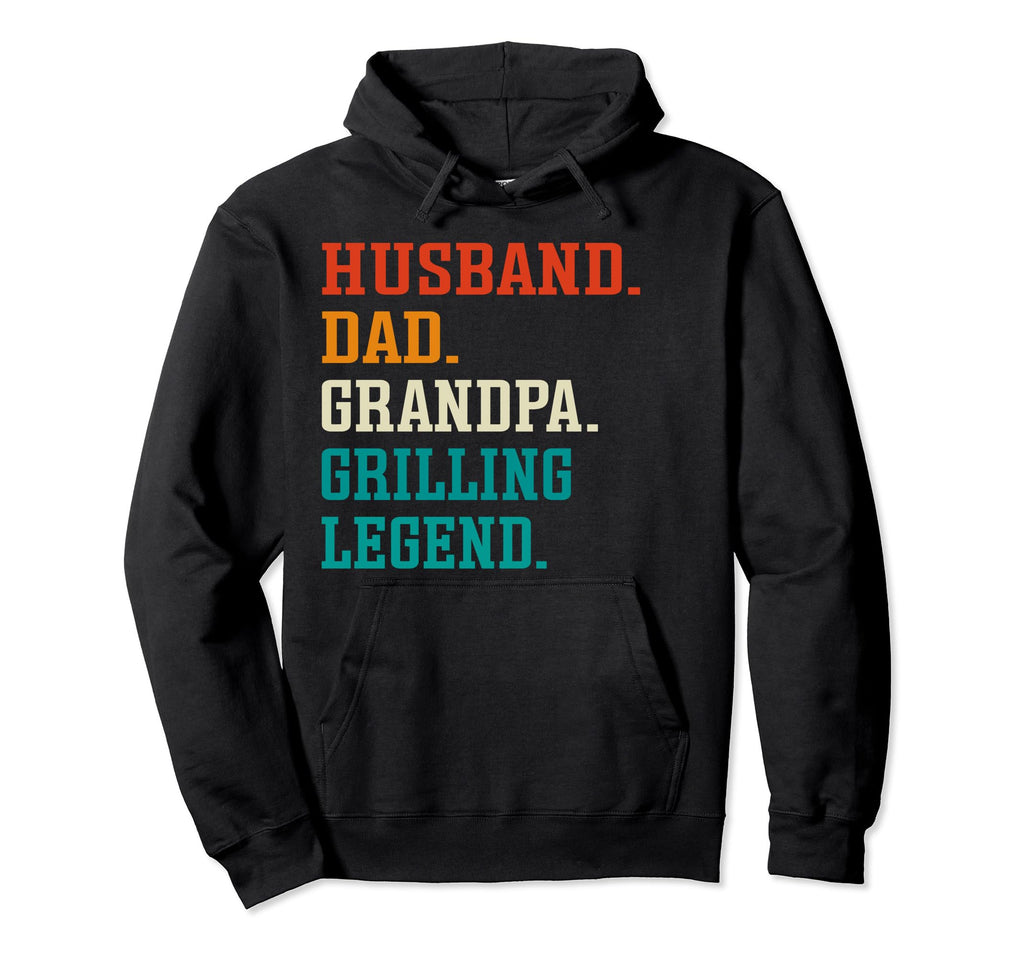 Funny Husband Dad Grandpa Grilling Legend Hoodie - Graphic Print for Adults - T-Shirt, Sweatshirt, Hoodie