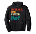 Funny Husband Dad Grandpa Grilling Legend Hoodie - Graphic Print for Adults - T-Shirt, Sweatshirt, Hoodie