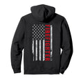 Thin Red Line Usa Flag Firefighter Hoodie - Aesthetic Graphic for Adults - T-Shirt, Sweatshirt, Hoodie