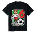 Soccer Player 6Th Birthday Party 6 Years Old T-Shirt - Graphic Print Unisex - T-Shirt, Sweatshirt, Hoodie