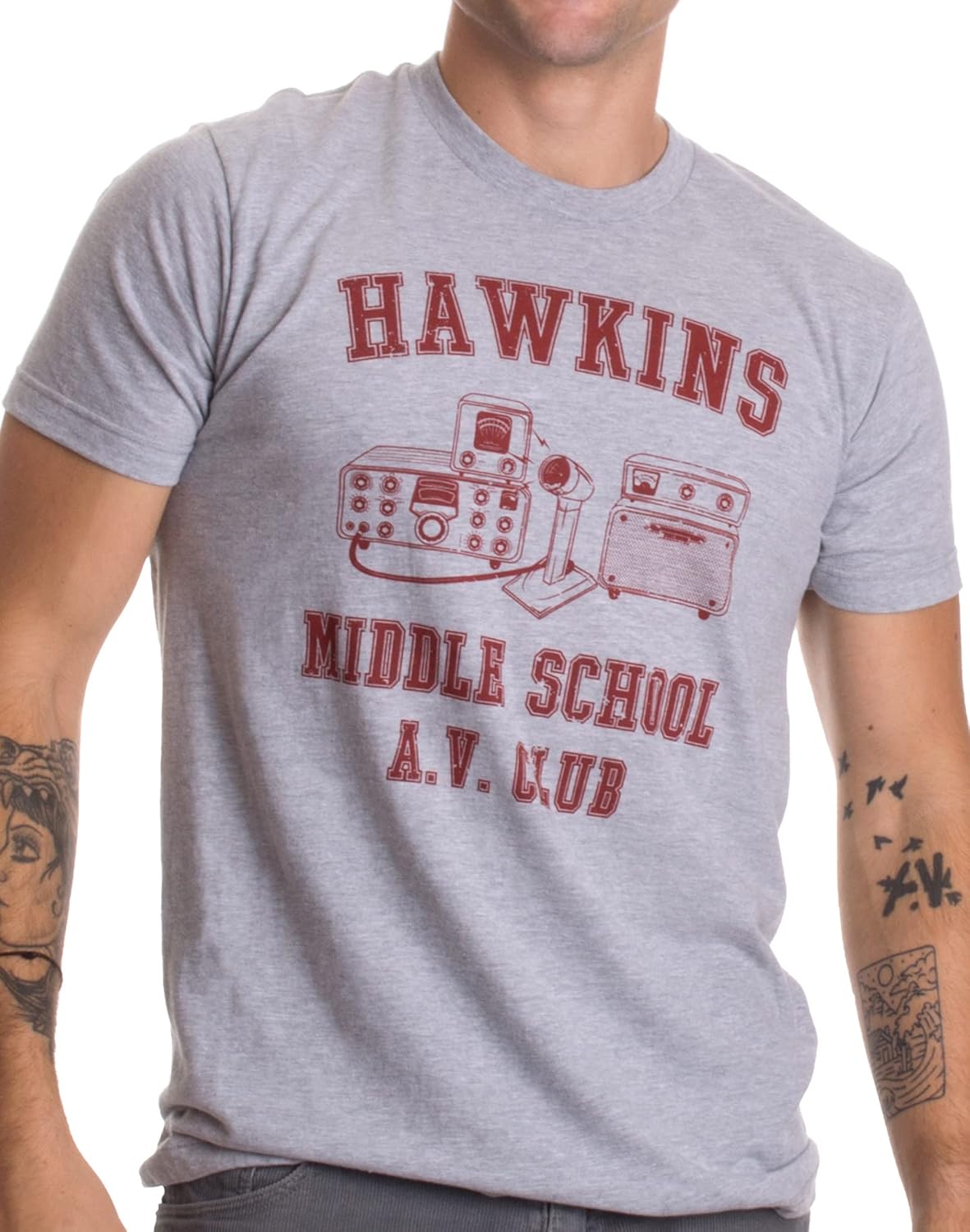 Hawkins Middle School A.V. Club Vintage Style 80s - Adult & Kids T-Shirts, Sweatshirts & Hoodies apparel design preview 1