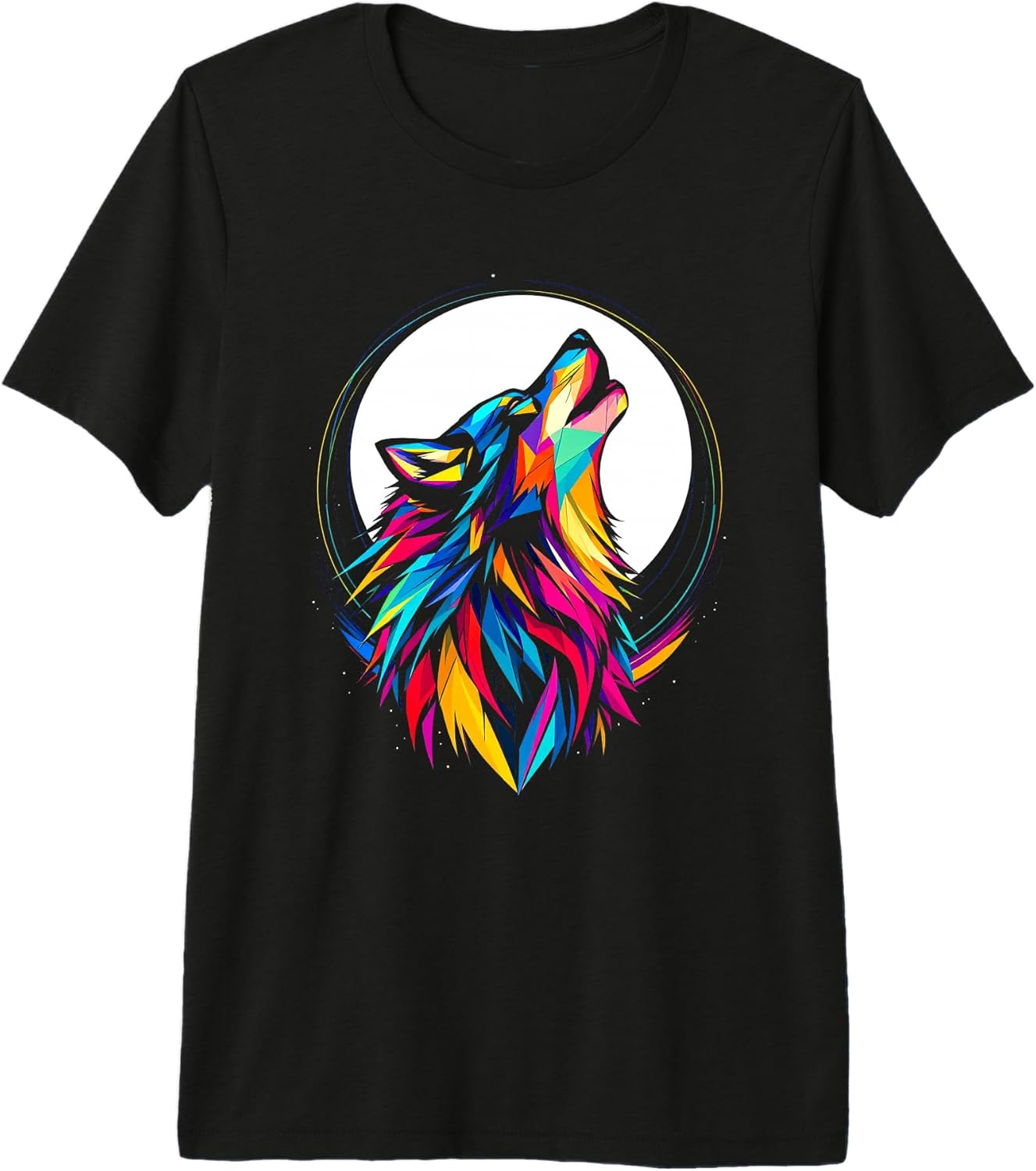 Minimalist Line Wolf Design - Adult & Kids T-Shirts, Sweatshirts & Hoodies apparel design preview 1