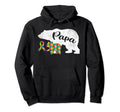 Funny Autism Bear Papa Mens Autism Hoodie - Unique Graphic for Adults - T-Shirt, Sweatshirt, Hoodie