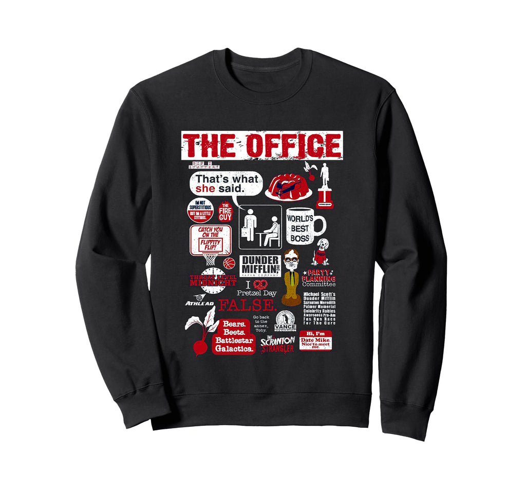 Office Mash Up Funny Sweatshirt - Novelty Apparel Men Women - T-Shirt, Sweatshirt, Hoodie