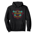 Tattooed Single Dad Tattooed Father Happy Hoodie - Streetwear Style Unisex - T-Shirt, Sweatshirt, Hoodie