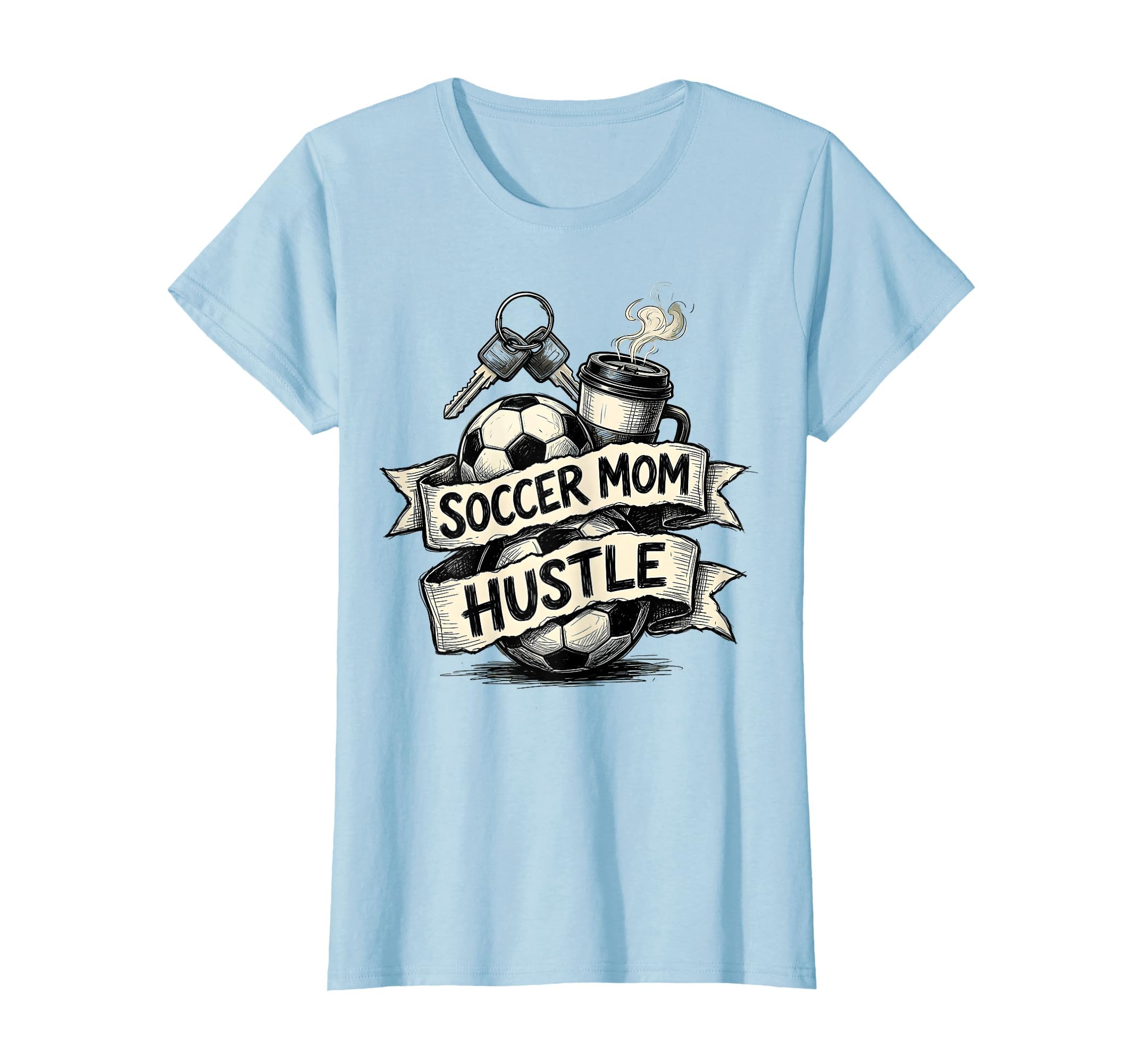 Soccer Mom Hustle T-Shirt - Custom Art Print Unisex - T-Shirt, Sweatshirt, Hoodie