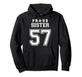 Number 57 Custom Proud Soccer Futbol Hoodie - Streetwear Style Men Women - T-Shirt, Sweatshirt, Hoodie