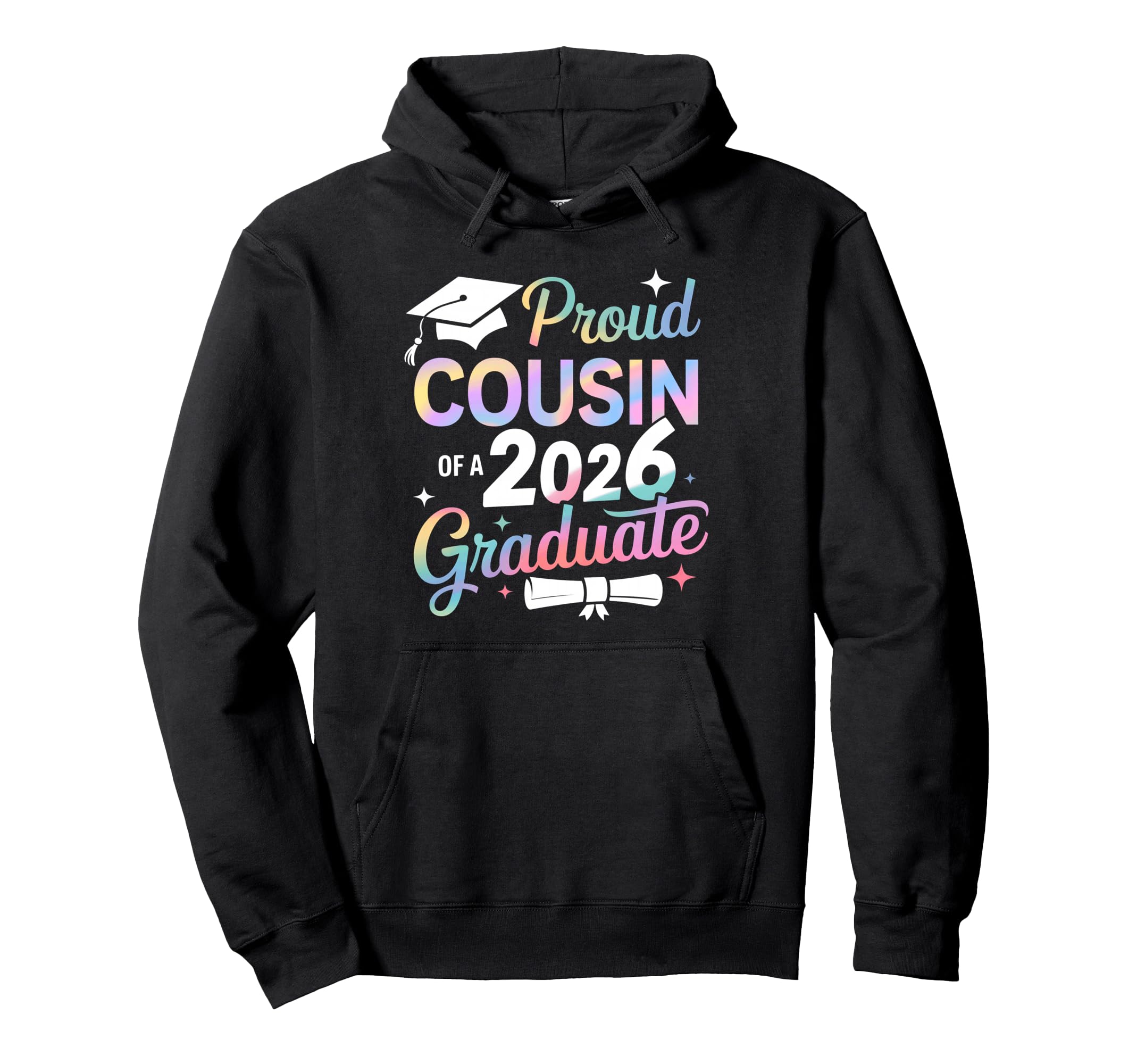 Proud Cousin Class 2026 Graduate Senior Hoodie - Novelty Apparel Unisex - T-Shirt, Sweatshirt, Hoodie