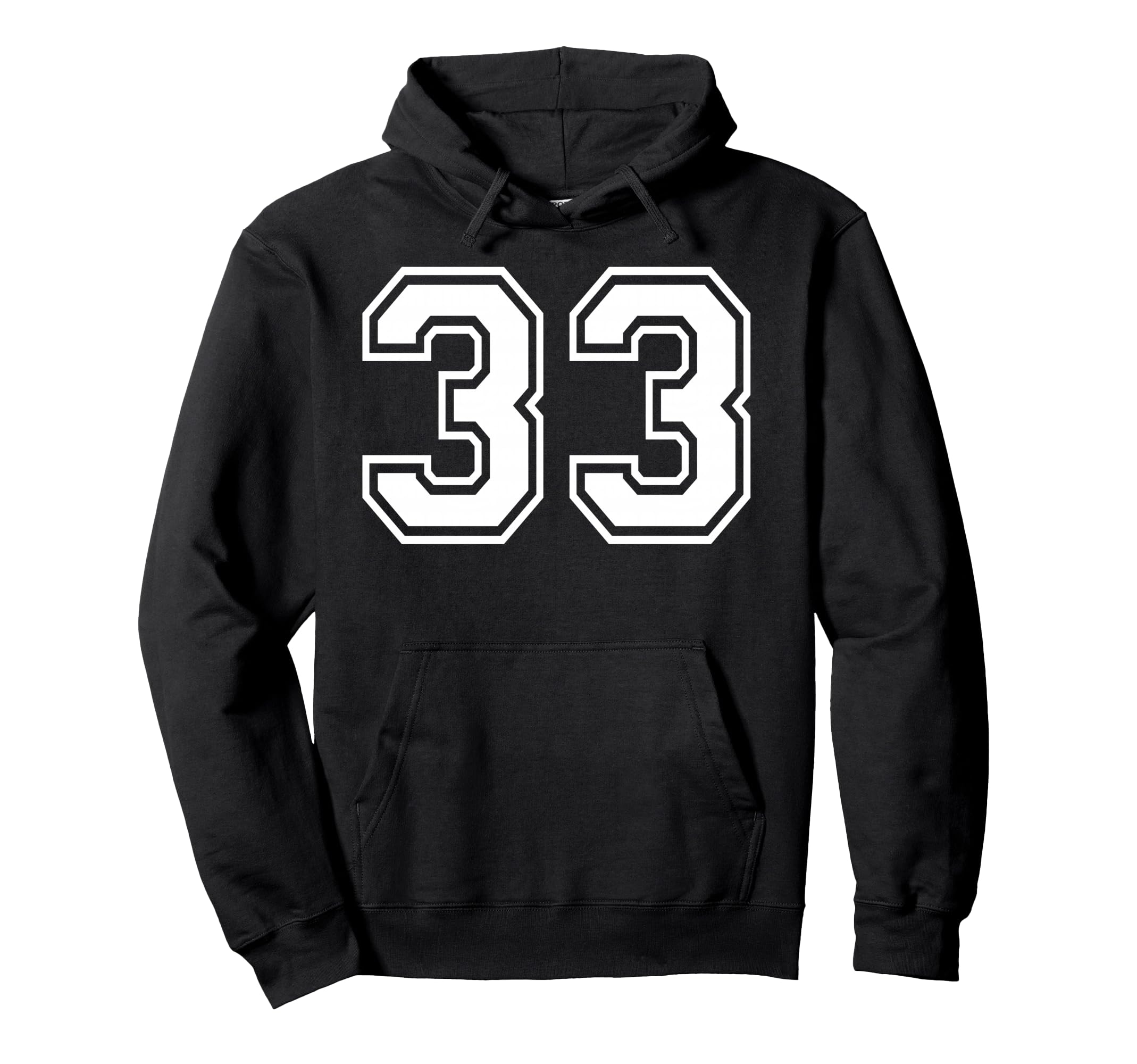 33 Number Thirty Three Team Sports Hoodie - Streetwear Style Unisex - T-Shirt, Sweatshirt, Hoodie