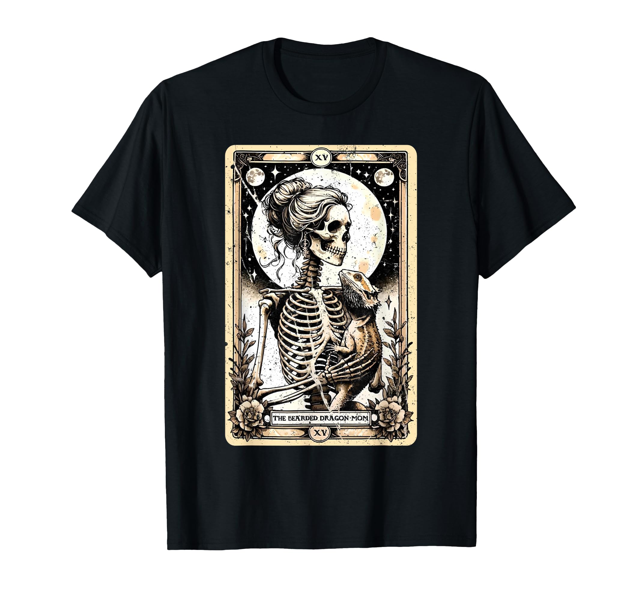 Bearded Dragon Mom Skeleton Tarot Card T-Shirt - Trendy Graphic Men Women - T-Shirt, Sweatshirt, Hoodie