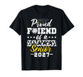 Proud Friend Soccer Senior 2027 T-Shirt - Minimalist Print Men Women - T-Shirt, Sweatshirt, Hoodie