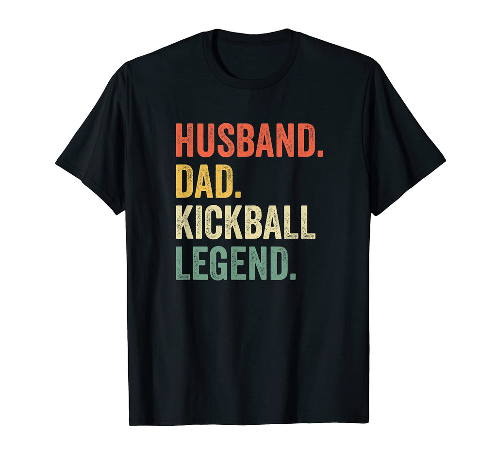 Mens Funny Husband Dad Kickball Legend T-Shirt - Custom Art Print Men Women - T-Shirt, Sweatshirt, Hoodie