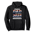 Proud Dad Class 2025 Graduate Senior 25 Hoodie - Aesthetic Graphic Unisex - T-Shirt, Sweatshirt, Hoodie