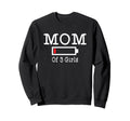 Funny Mom 3 Low Battery Busy Mother Sweatshirt - Unique Graphic for Adults - T-Shirt, Sweatshirt, Hoodie