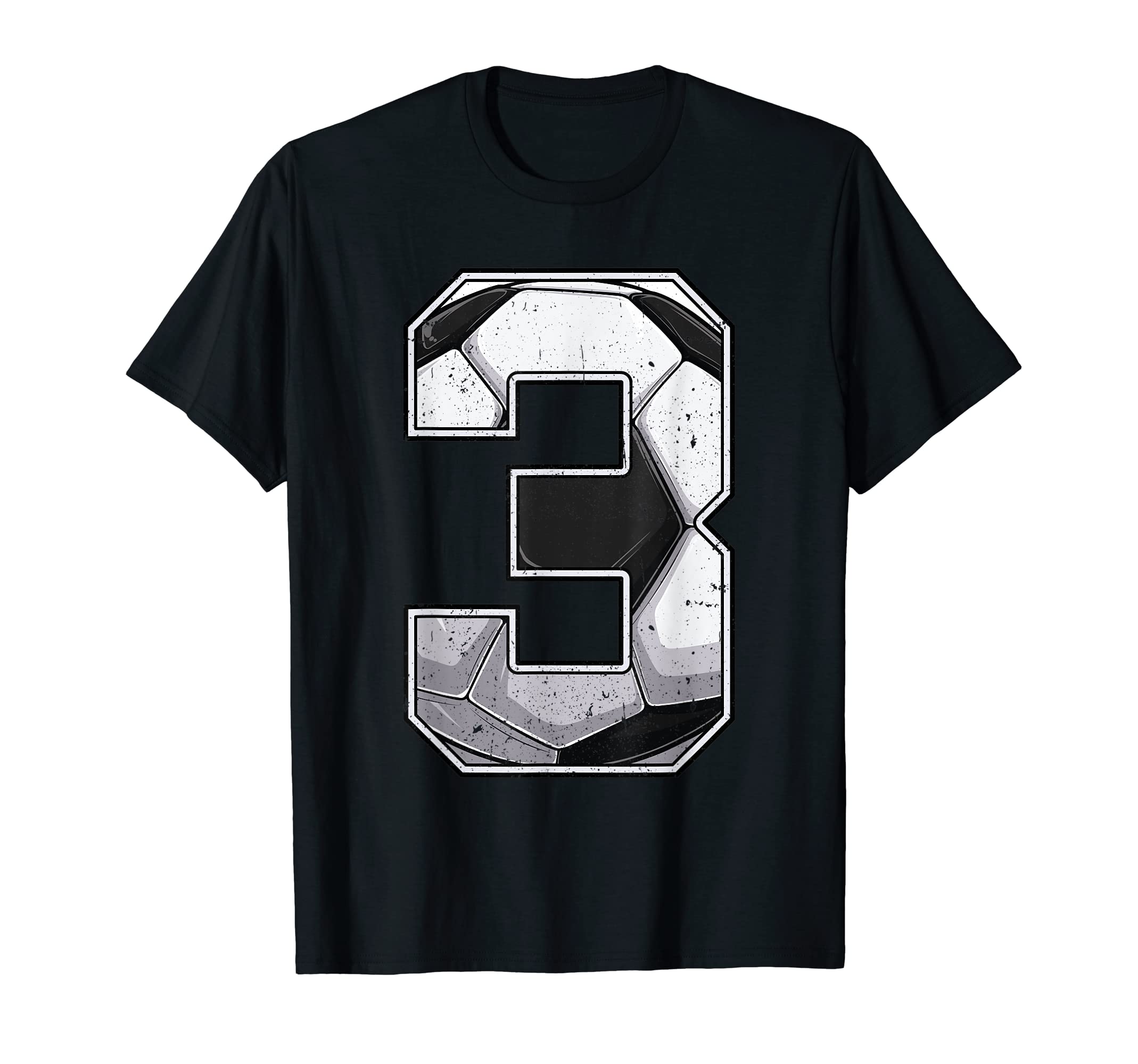 Soccer Third 3Rd Birthday Two 3 Years T-Shirt - Graphic Print for Adults - T-Shirt, Sweatshirt, Hoodie