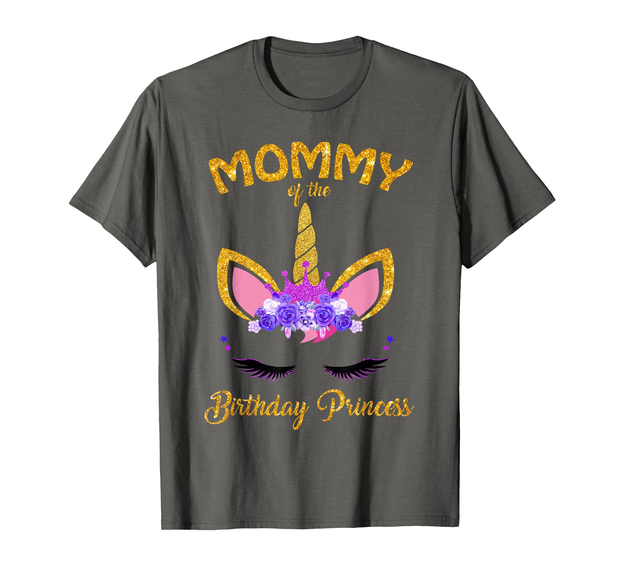 Mommy Birthday Princess Unicorn T-Shirt - Casual Everyday Wear for Adults - T-Shirt, Sweatshirt, Hoodie
