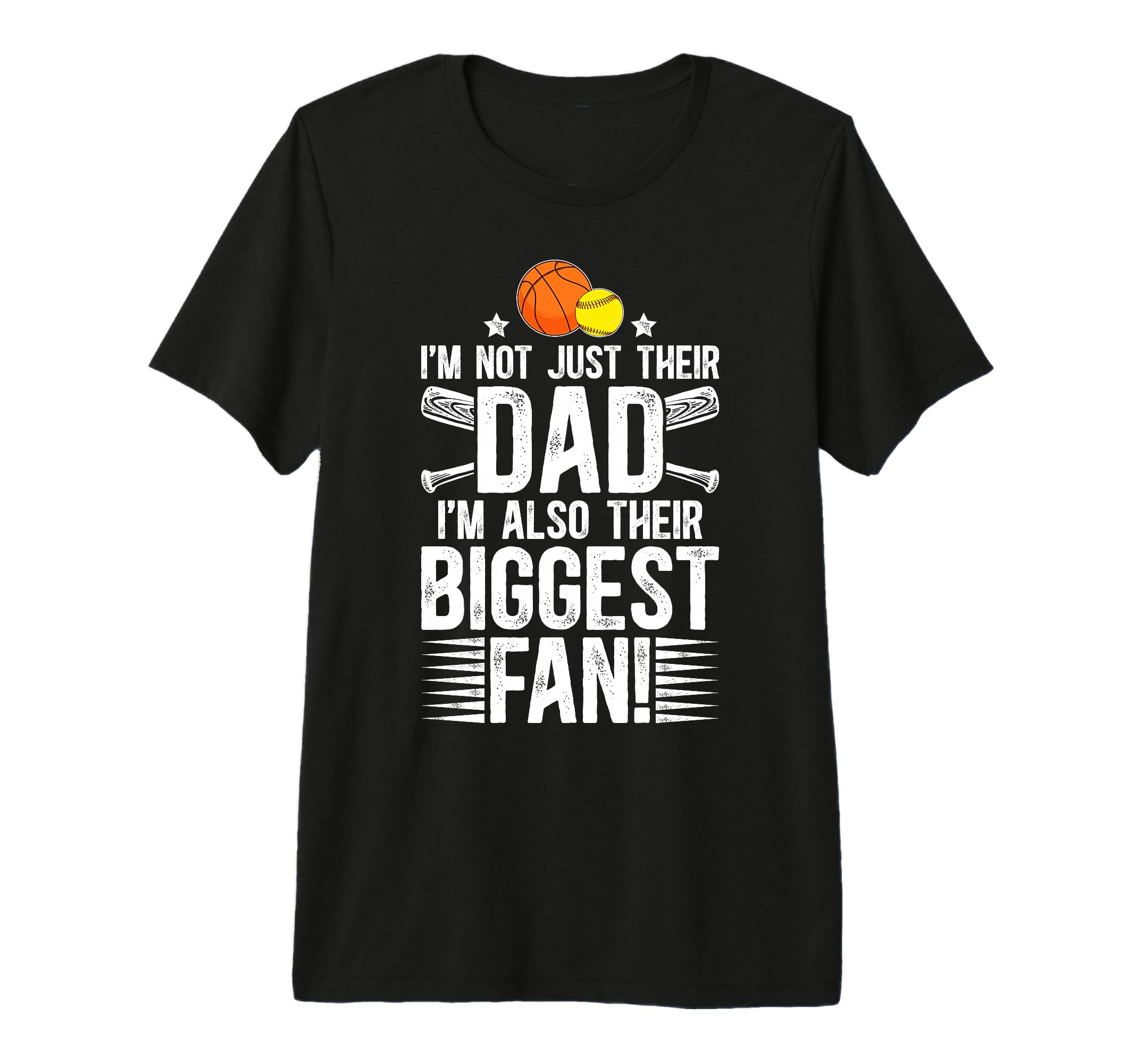 Mens Their Biggest Fan Softball T-Shirt - Unique Graphic for Adults - T-Shirt, Sweatshirt, Hoodie