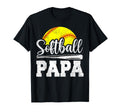 Softball Papa Softball Player Game T-Shirt - Custom Art Print for Adults - T-Shirt, Sweatshirt, Hoodie