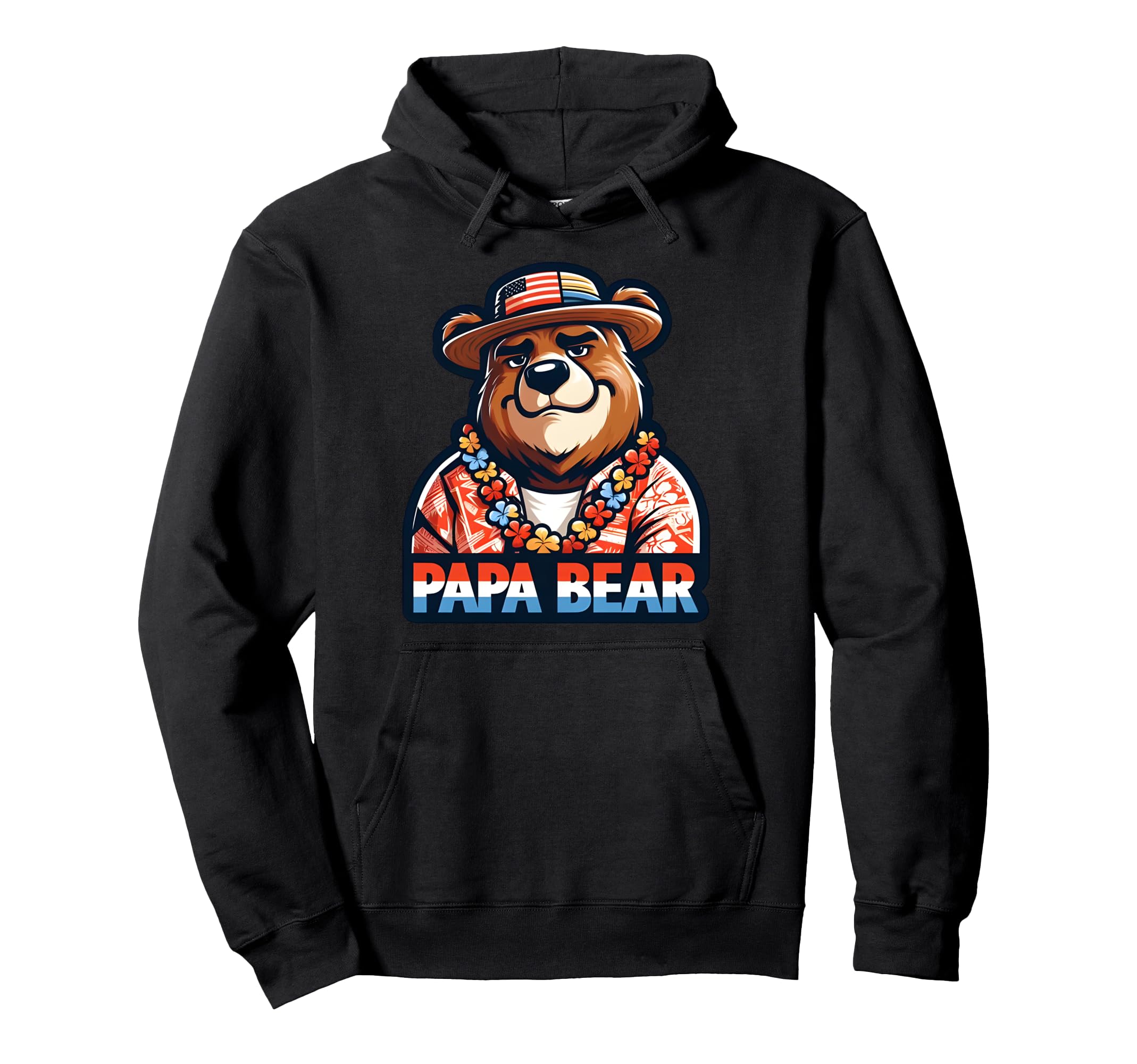 Papa Bear Gifts Funny Birthday Fun Gift Hoodie - Novelty Apparel Men Women - T-Shirt, Sweatshirt, Hoodie