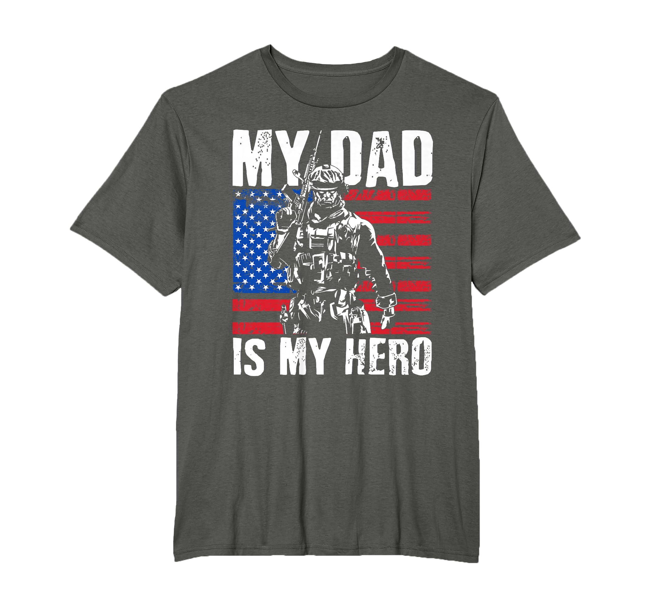 My Dad Is My Hero Army Dad Fathers Day 4Th T-Shirt - Unique Graphic Unisex - T-Shirt, Sweatshirt, Hoodie