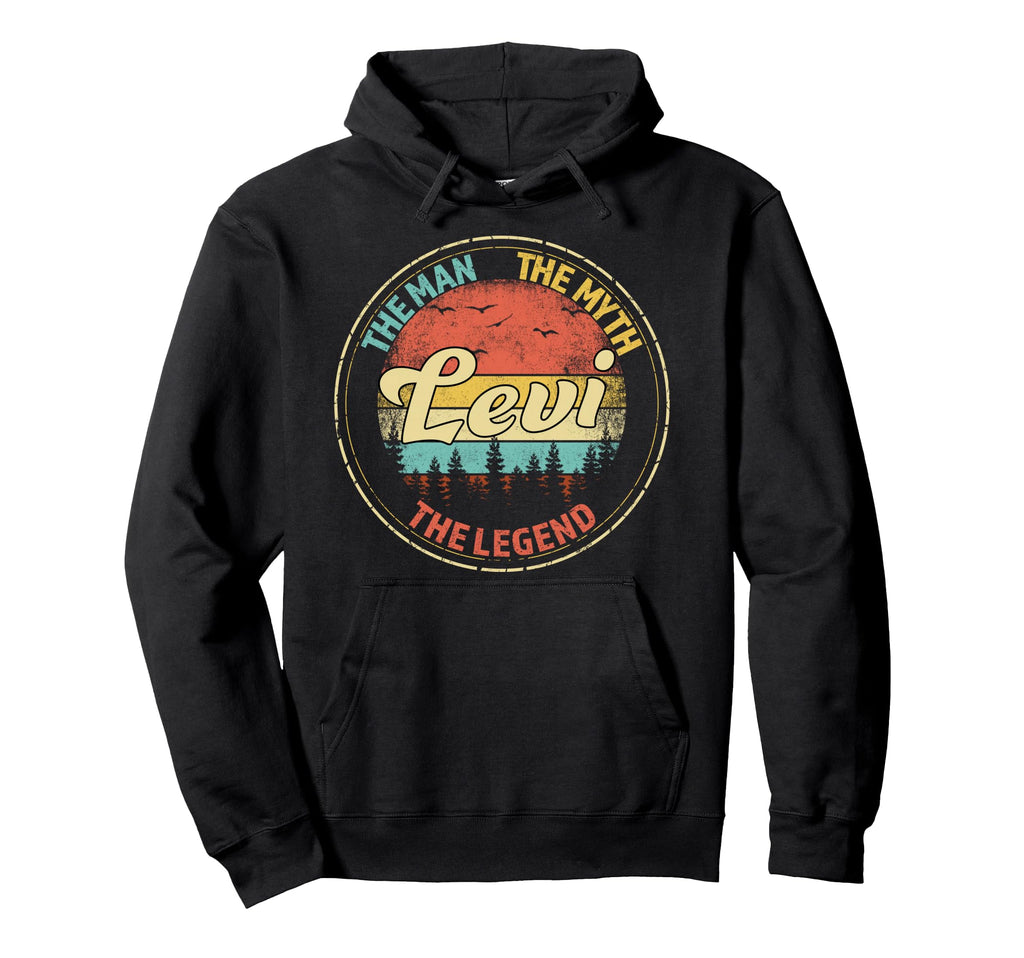 Levi Myth Legend Personalized Name Hoodie - Casual Everyday Wear Unisex - T-Shirt, Sweatshirt, Hoodie