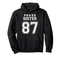 Number 87 Custom Proud Soccer Futbol Hoodie - Streetwear Style for Adults - T-Shirt, Sweatshirt, Hoodie