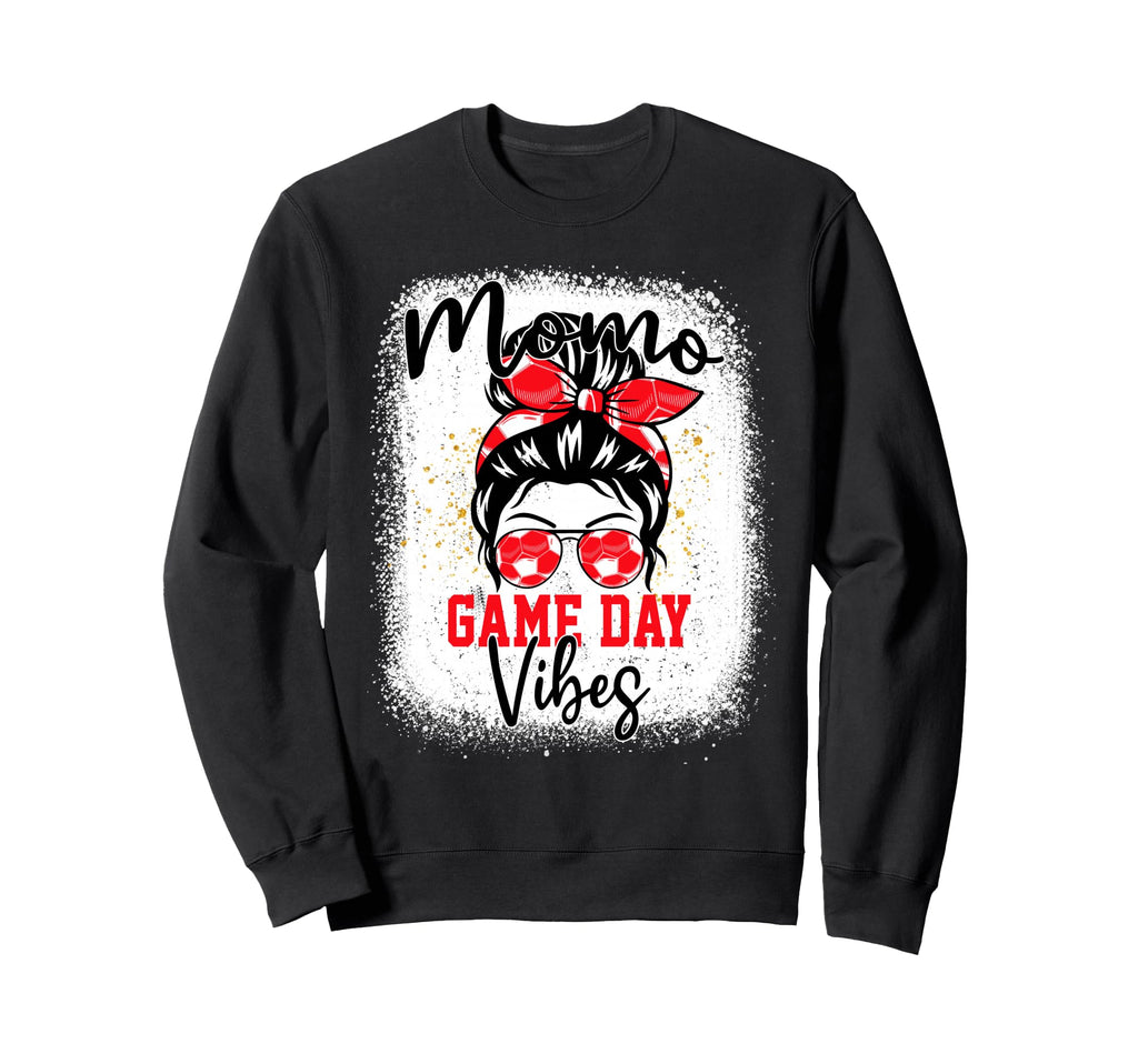 Soccer Momo Bleached Bun Mothers Sweatshirt - Novelty Apparel Men Women - T-Shirt, Sweatshirt, Hoodie