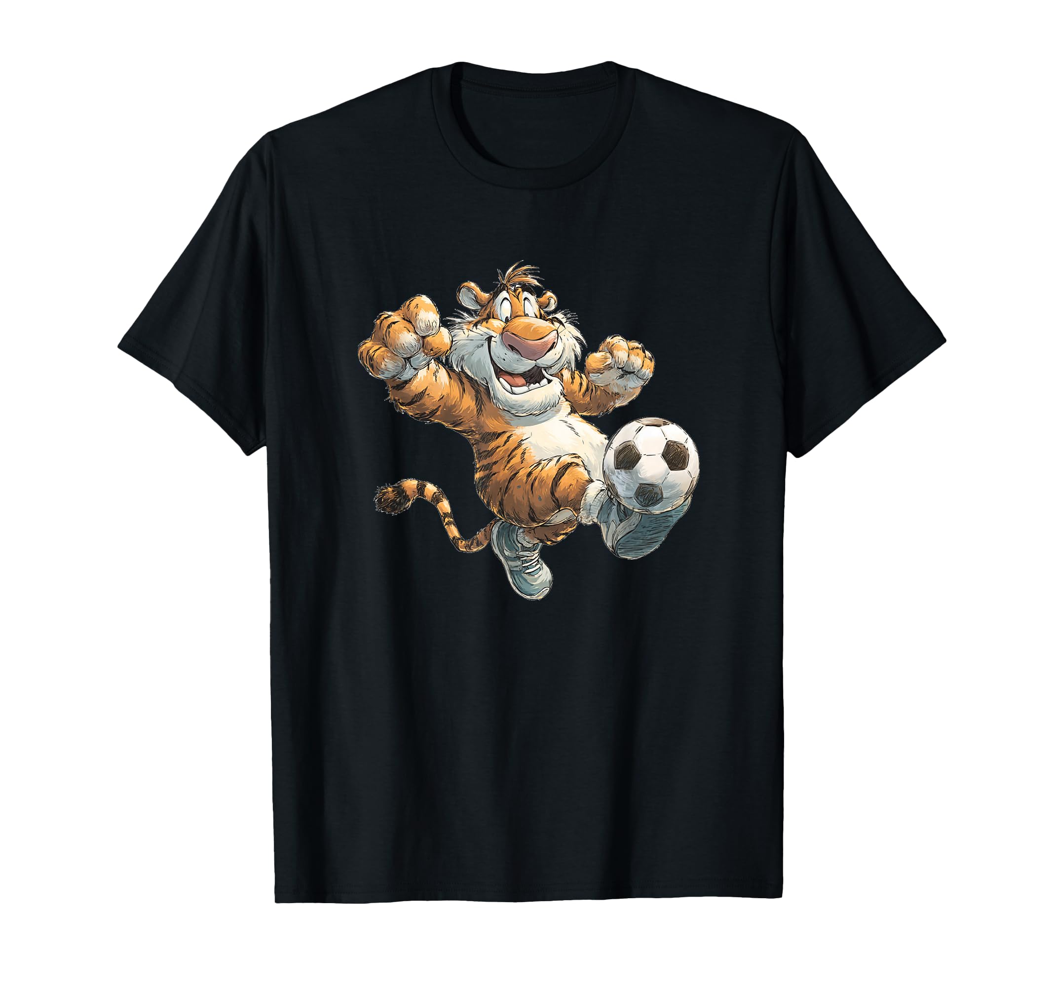 Sport Soccer Cat Costume Tigers And Balls T-Shirt - Trendy Graphic Unisex - T-Shirt, Sweatshirt, Hoodie