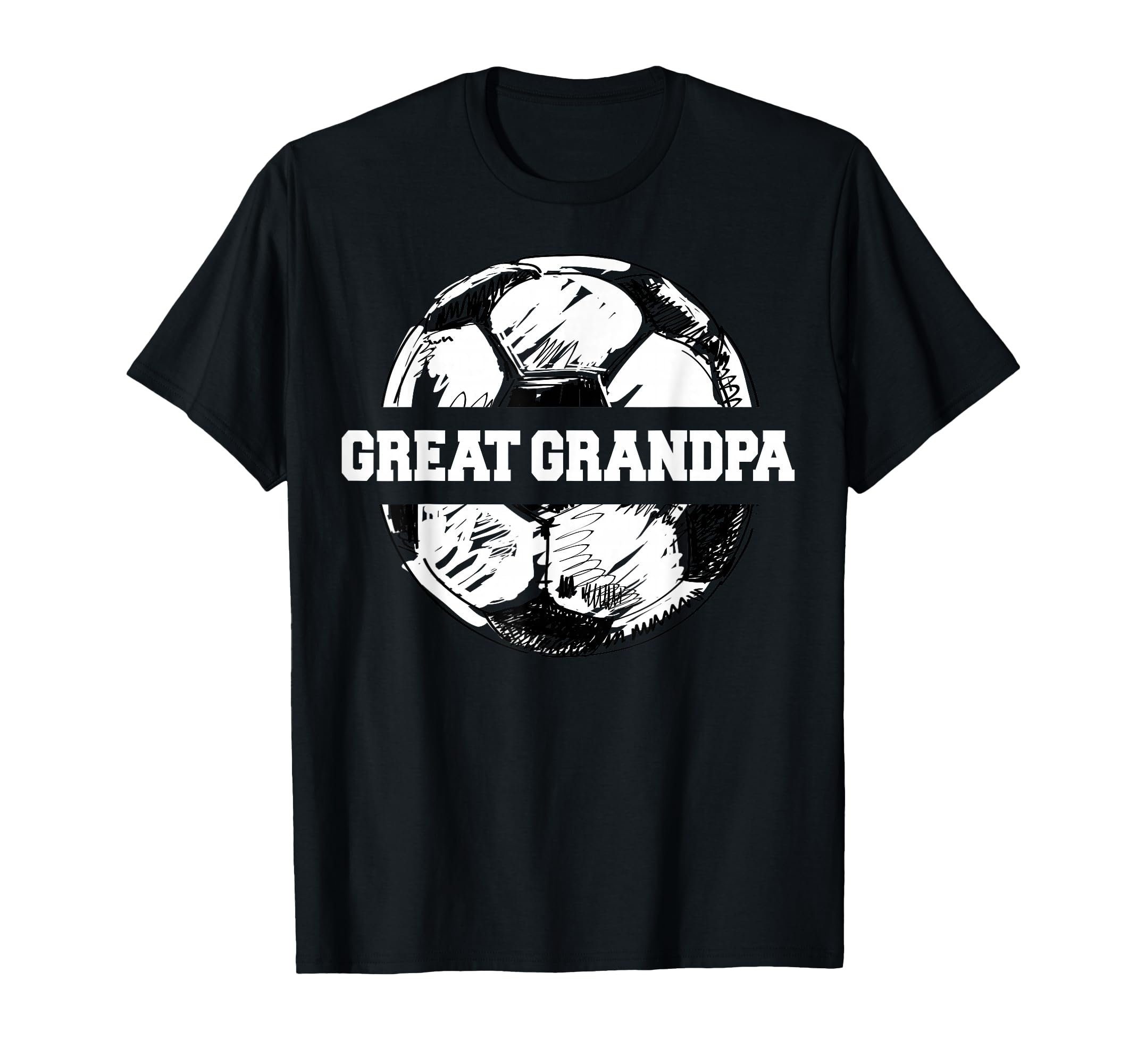 Soccer Great Grandpa Soccer Ball Split T-Shirt - Trendy Graphic Unisex - T-Shirt, Sweatshirt, Hoodie