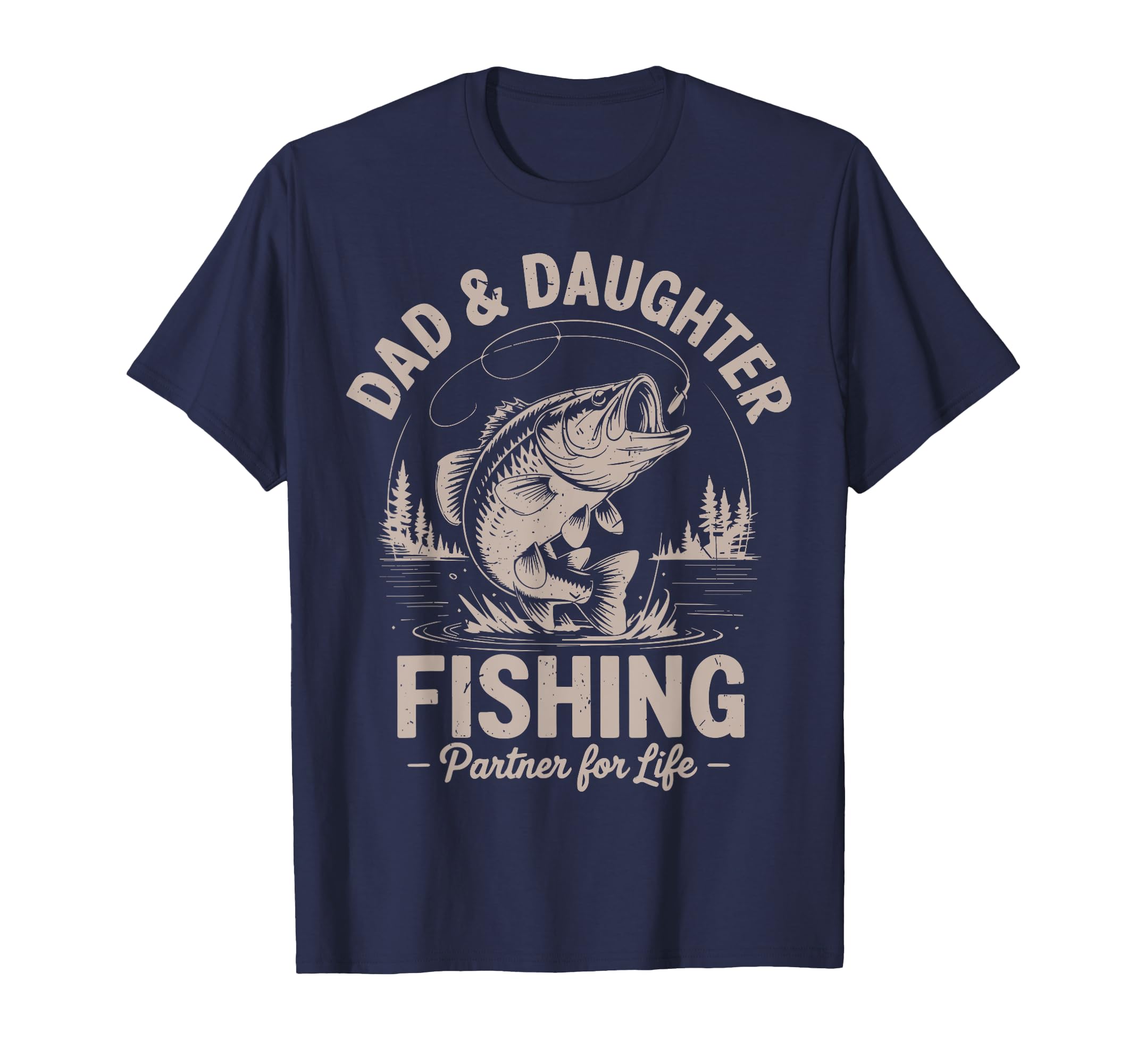 Dad Daughter Matching Fishing T-Shirt - Casual Everyday Wear for Adults - T-Shirt, Sweatshirt, Hoodie