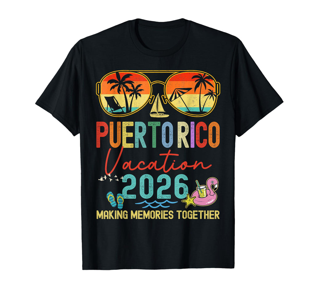Puerto Rico Vacation 2026 Memories T-Shirt - Fun Novelty Design for Adults - T-Shirt, Sweatshirt, Hoodie