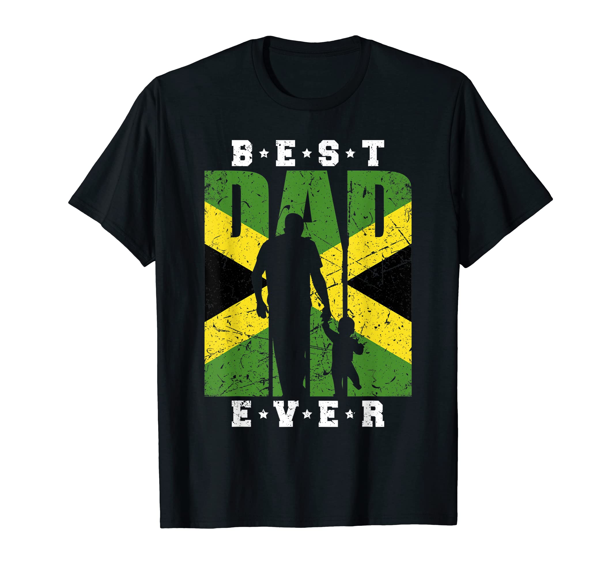 Mens Jamaican Dad First Fathers Day Jamaica T-Shirt - Graphic Print Unisex - T-Shirt, Sweatshirt, Hoodie