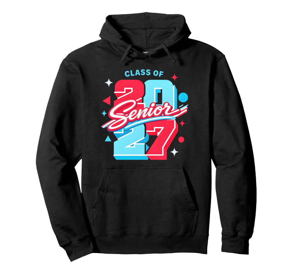 Senior Mom Graduation Class 2027 Hoodie - Custom Art Print for Adults - T-Shirt, Sweatshirt, Hoodie