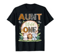 Aunt Wild One First Birthday Safari T-Shirt - Aesthetic Graphic for Adults - T-Shirt, Sweatshirt, Hoodie
