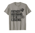 Mens Father Husband Meat Smoker T-Shirt - Aesthetic Graphic Men Women - T-Shirt, Sweatshirt, Hoodie