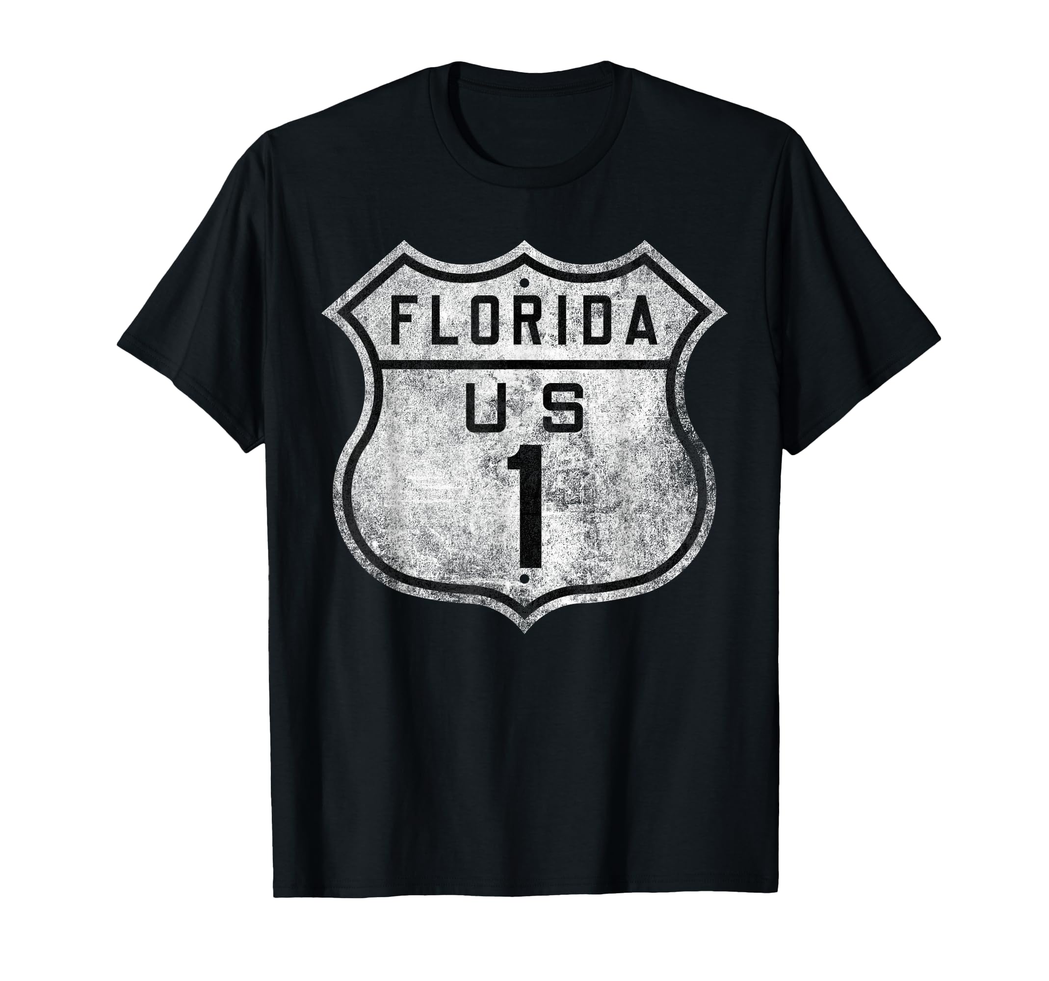Florida Us Highway 1 State Road T-Shirt - Fun Novelty Design for Adults - T-Shirt, Sweatshirt, Hoodie