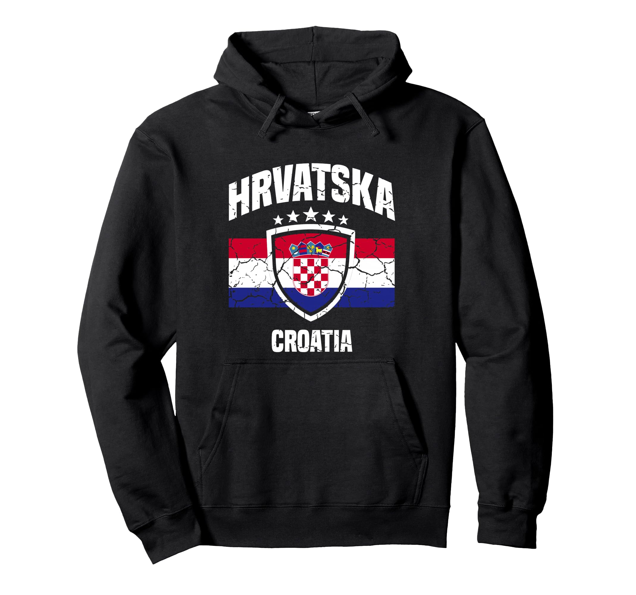 Hrvatska Croatia Croatian Hoodie - Custom Art Print for Adults - T-Shirt, Sweatshirt, Hoodie