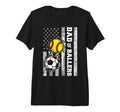Mens Dad Ballers Funny Usa Flag Soccer T-Shirt - Unique Graphic Unisex - T-Shirt, Sweatshirt, Hoodie