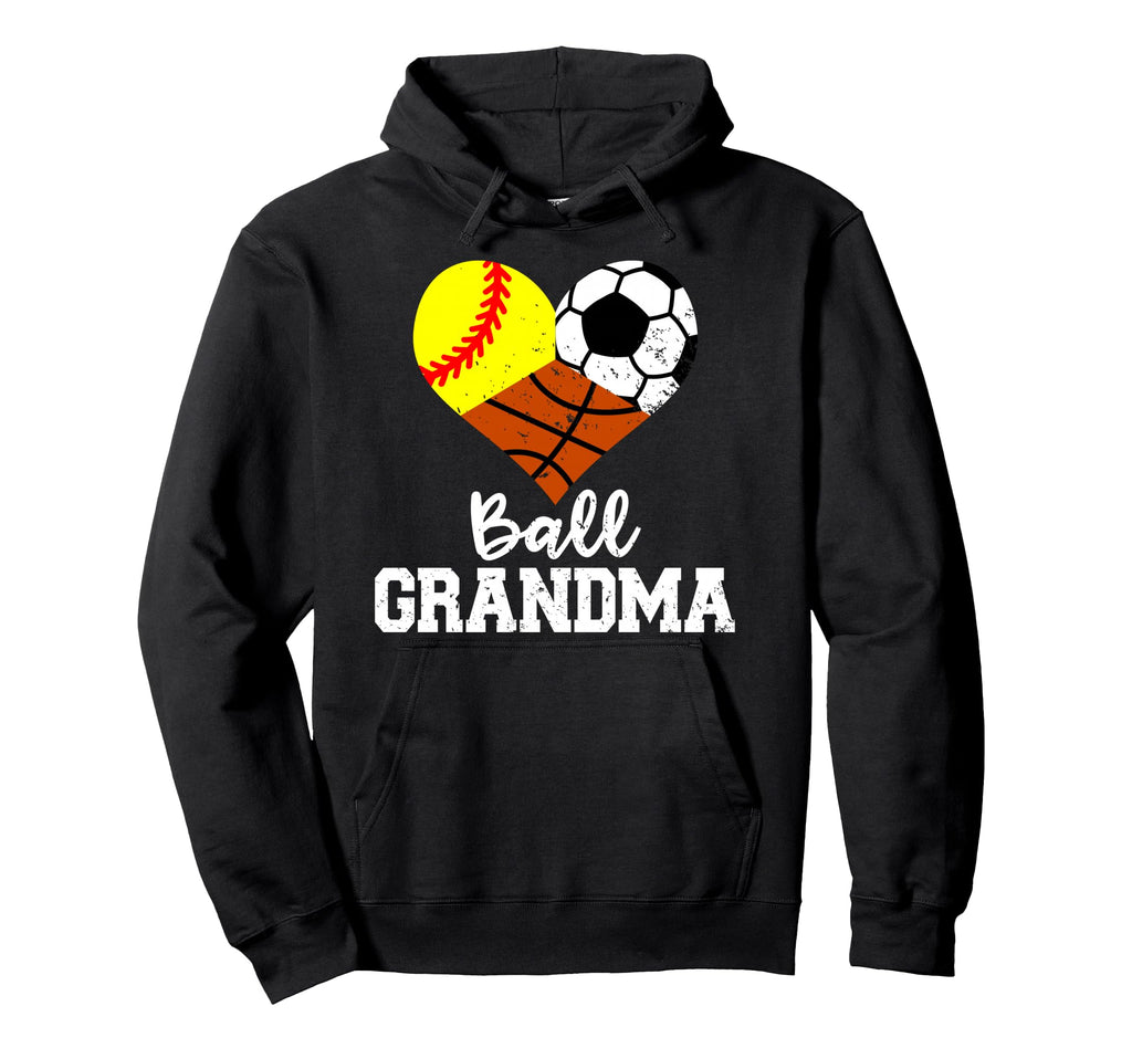 Ball Grandma Funny Softball Soccer Hoodie - Custom Art Print Unisex - T-Shirt, Sweatshirt, Hoodie