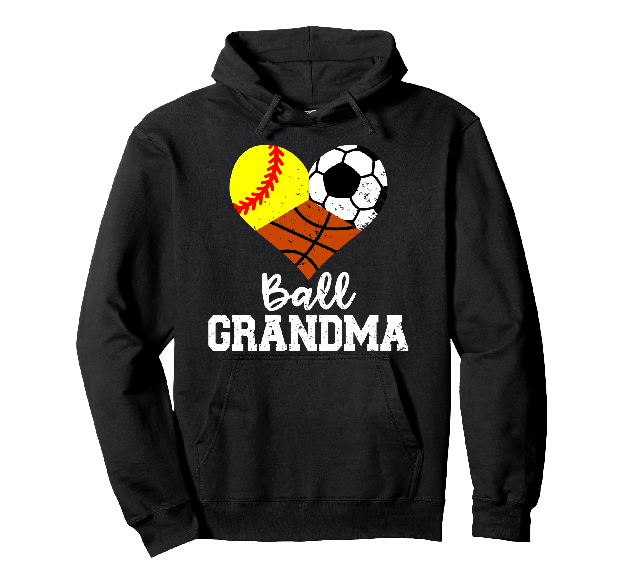 Ball Grandma Funny Softball Soccer Hoodie - Custom Art Print Unisex - T-Shirt, Sweatshirt, Hoodie